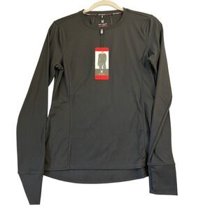 Spyder Active Black‎ Long Sleeve Quarter Zip Athletic Top Women's M